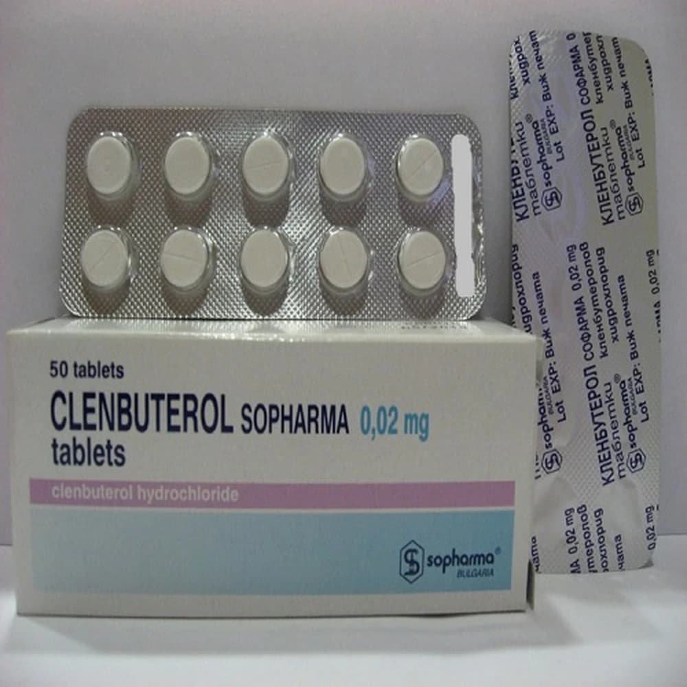 Clenbuterol 0.02 mg product at Adderall Blog Pharmacy