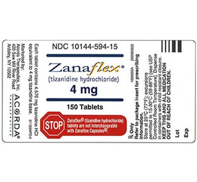 Zanaflex 4mg product at Adderall Blog Pharmacy